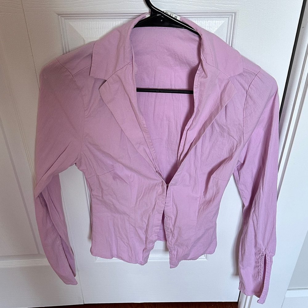 Abercrombie & Fitch Light Purple Button Down Shirt